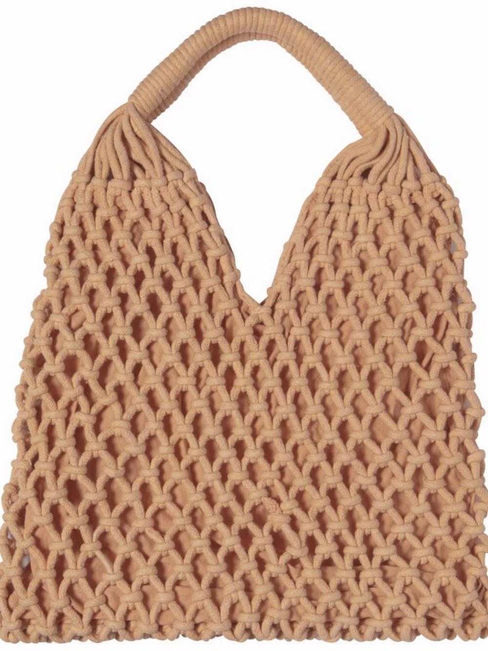 Heirloom Nectar Macramé Tote Bag